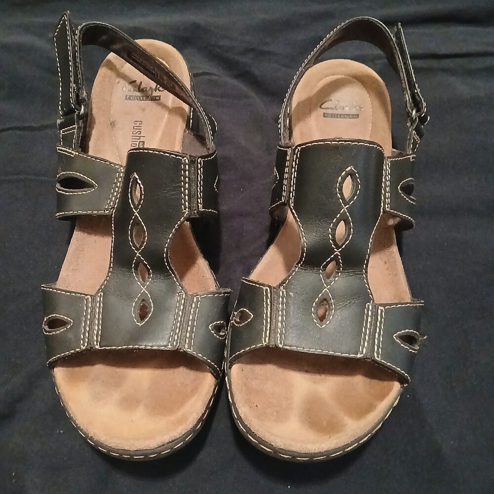 Clarks Black Sandals